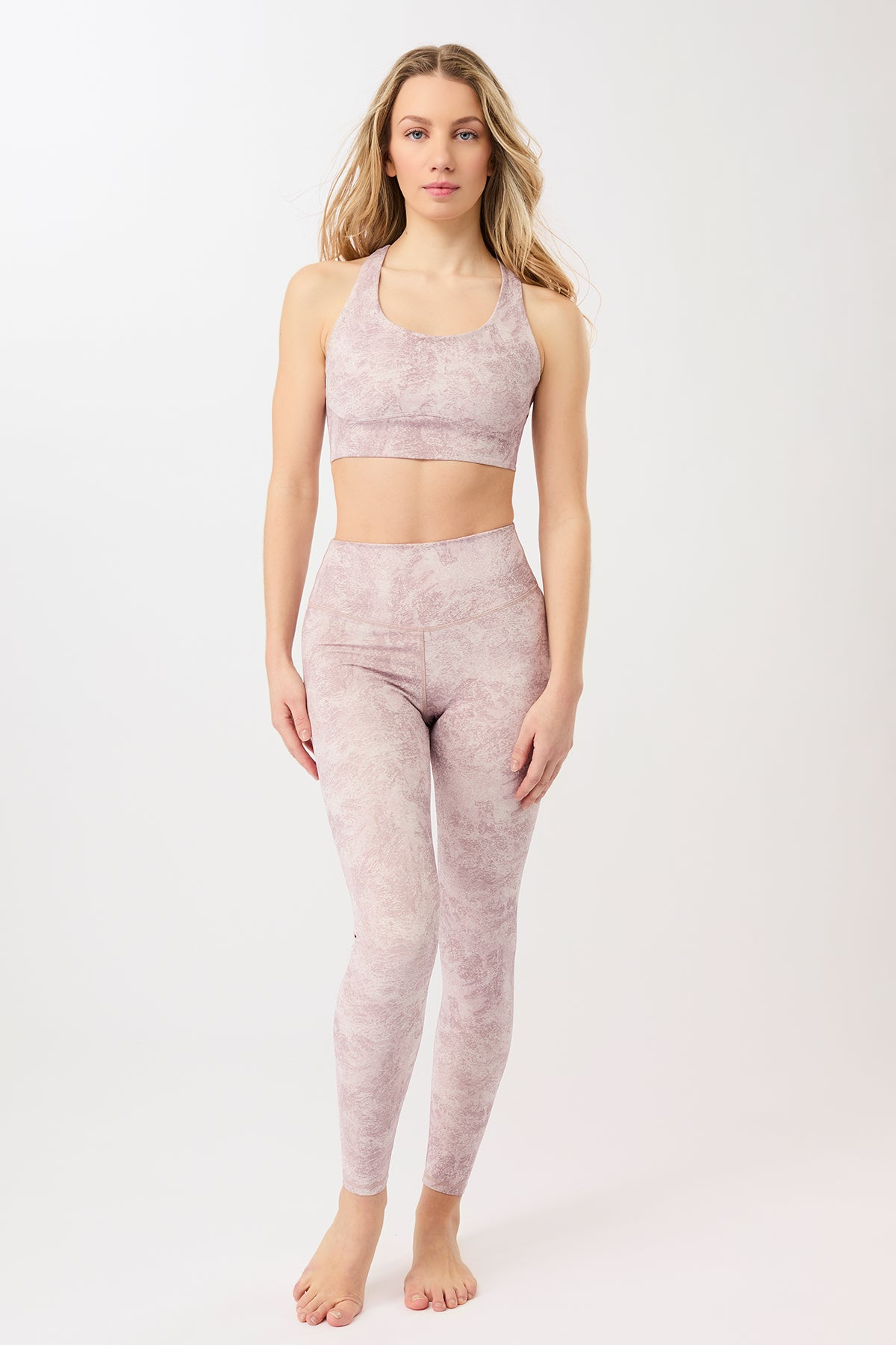 Monoprinted Leggings - Earth