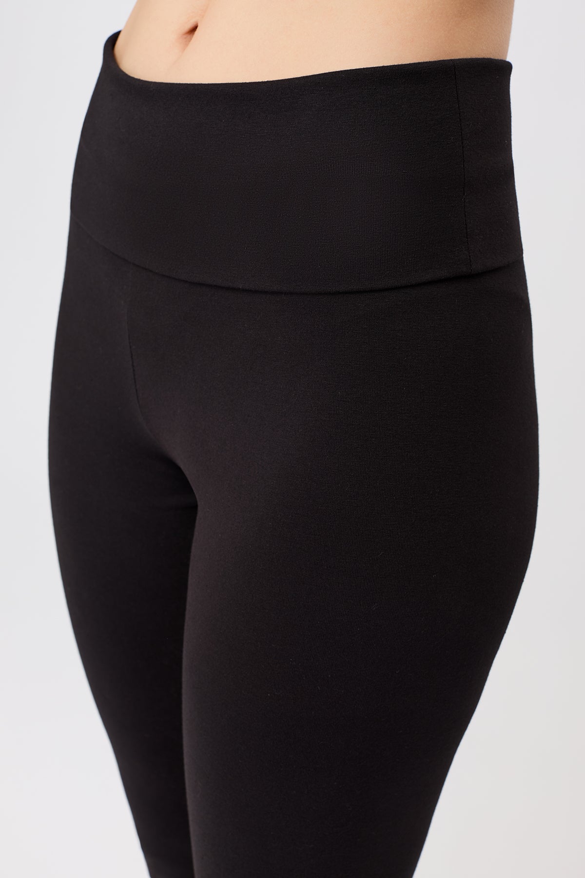Yogahose Classic Rolldown - Black
