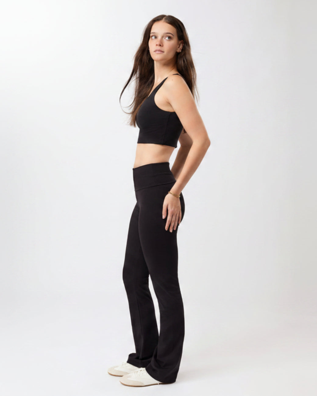 Yogahose Classic Rolldown - Black