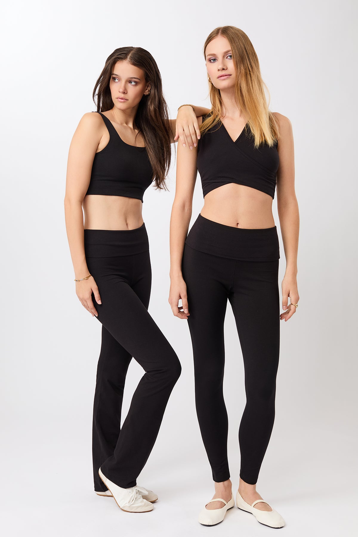 Yogahose Classic Rolldown - Black
