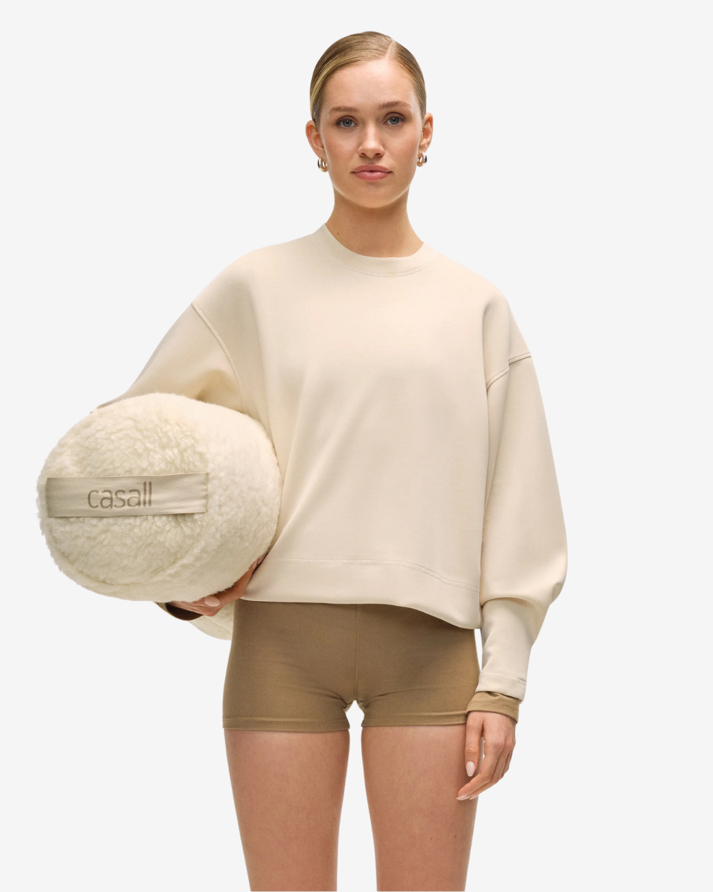 Peachy Crew Neck - Lamb White