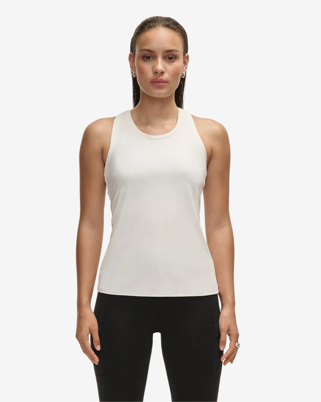 Essential Racerback Tank - White