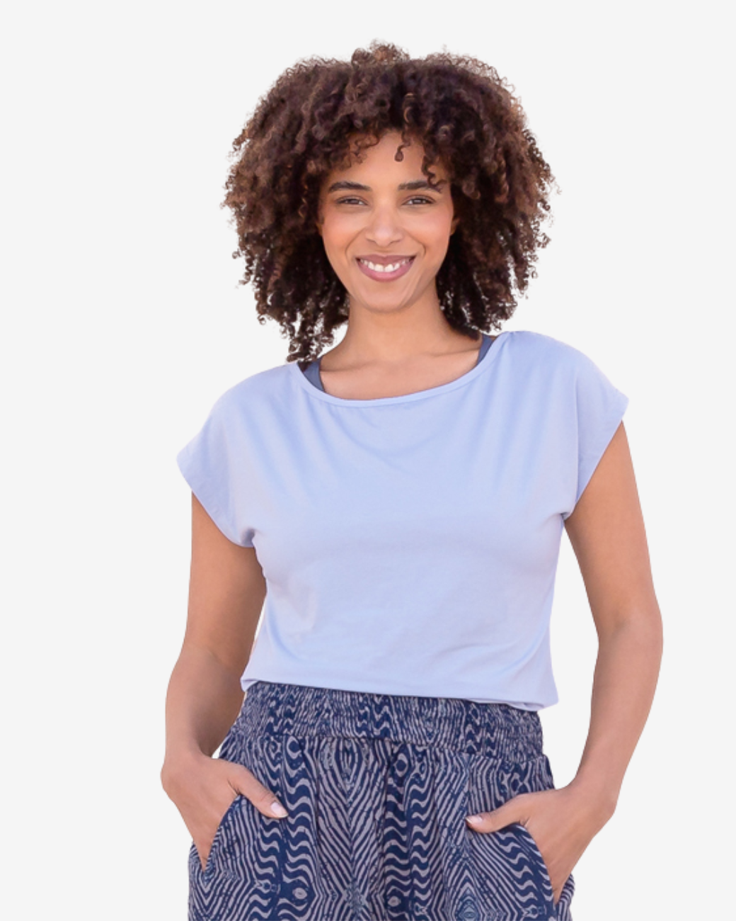 Shirt Smilla Tencel - Skyblue