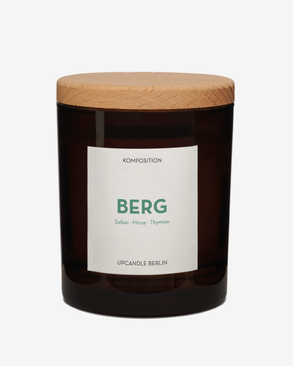 Kerze - Berg (Holzdocht)