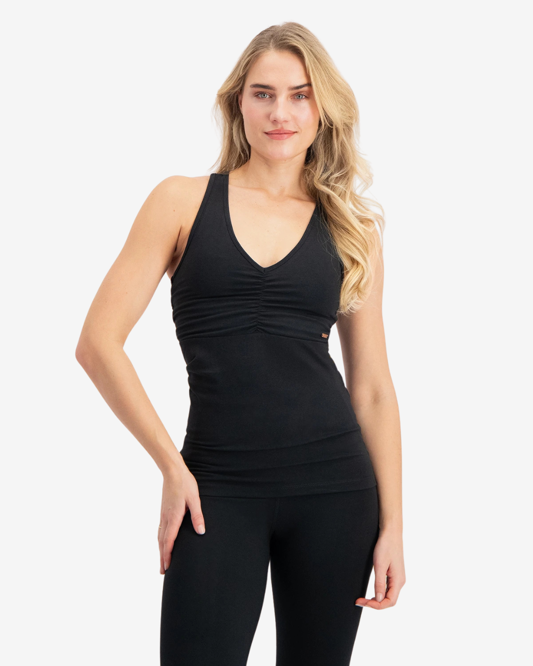 Anjea Yoga Sport Top - Onyx Black