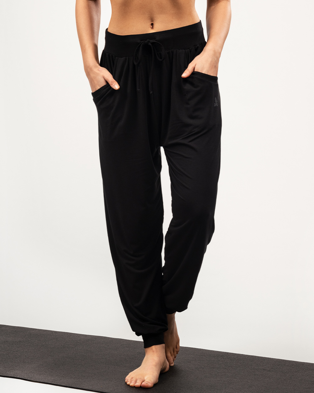 Long Loose Flow Pants - Black