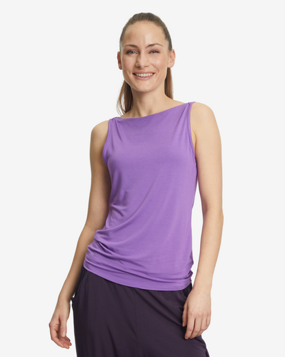 Boat Neck Top - Lilac