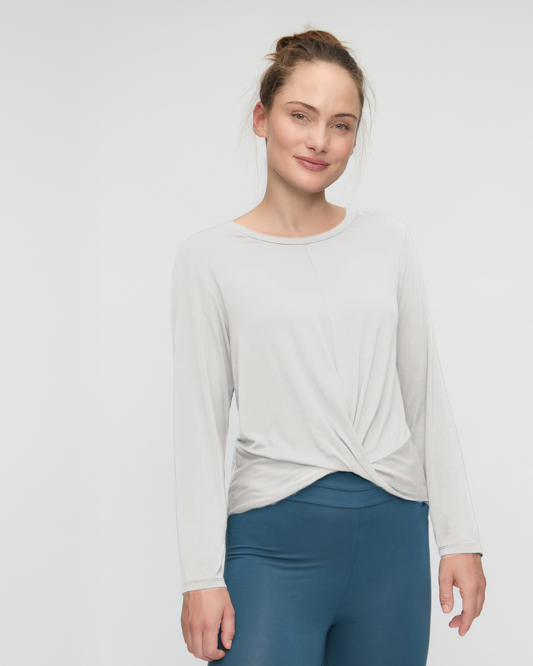 Shirt Round Neck Long Sleeves - Soft White