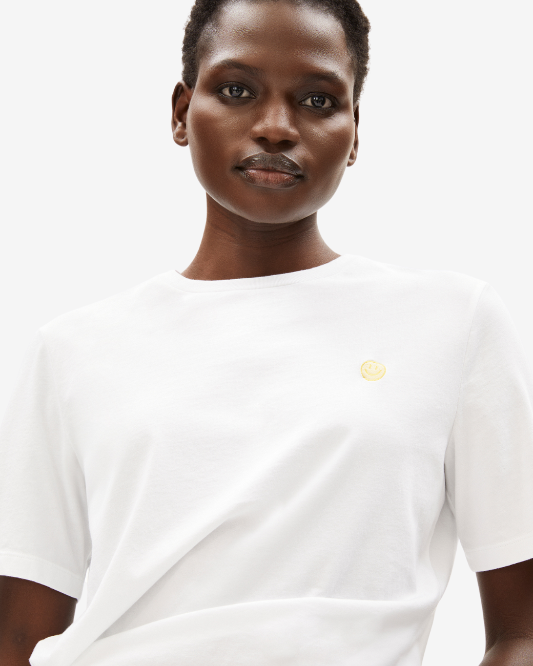 T-Shirt LUALAA ICONS - White-Yellow