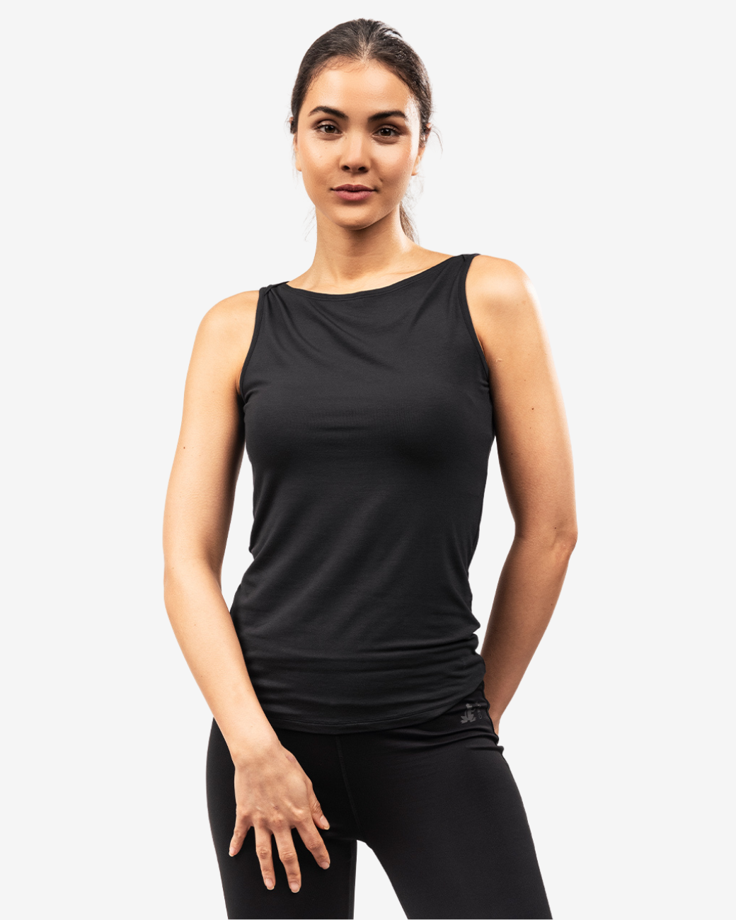 Boat Neck Top - Black
