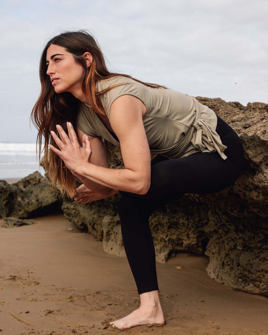 Aurora Wrap Top - Fern