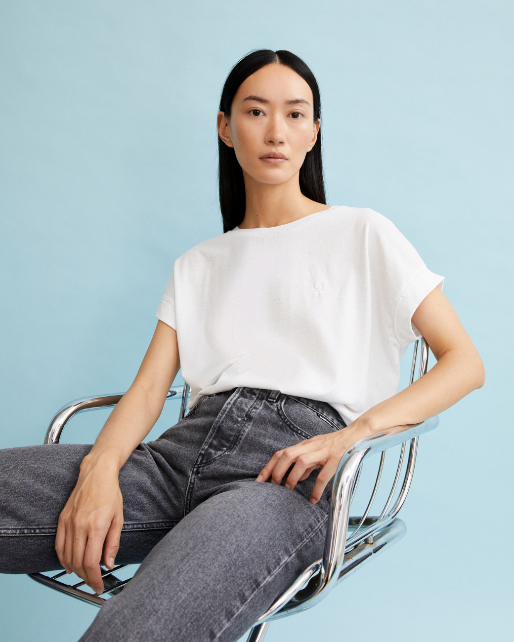 T-Shirt IDAARA CIRCULAR - Used white