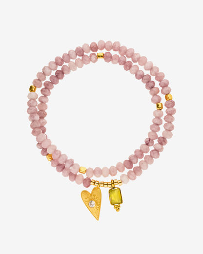 Doppelreihiges Armband - Open heart