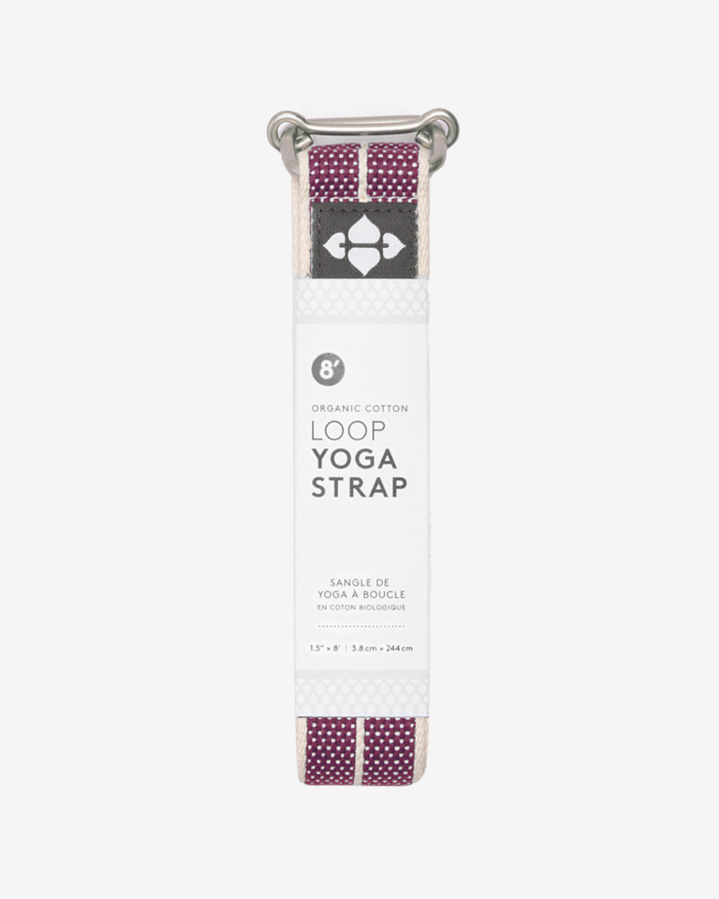 Yogagurt Loop (Bio-Baumwolle) 244 cm - Plum Weave