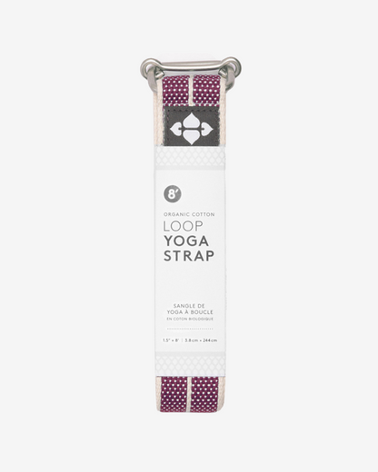 Yogagurt Loop (Bio-Baumwolle) 244 cm - Plum Weave