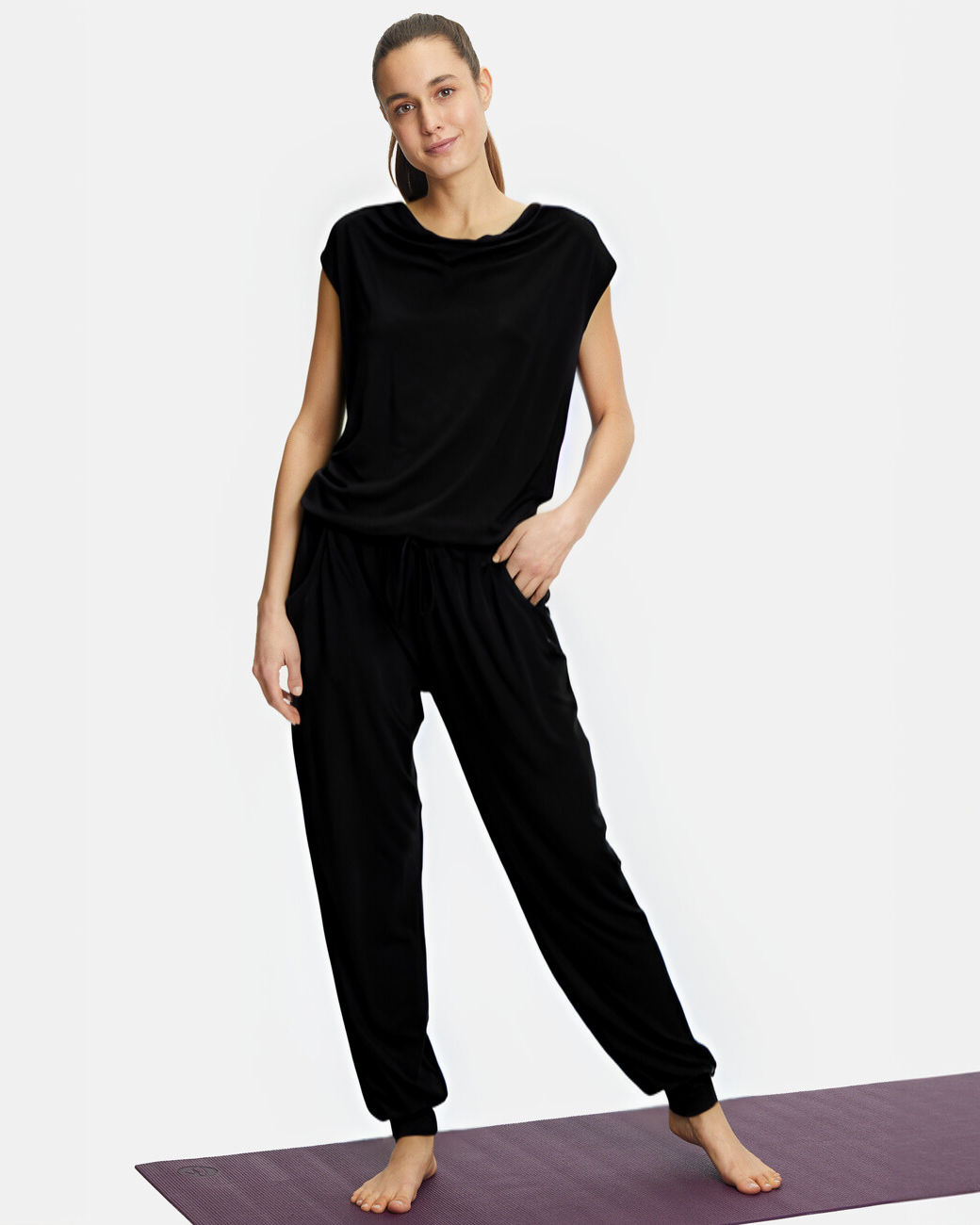 Jumpsuit Waterfall - Black