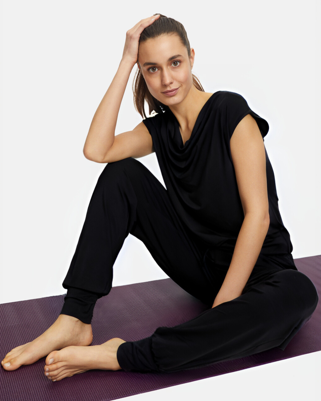 Jumpsuit Waterfall - Black
