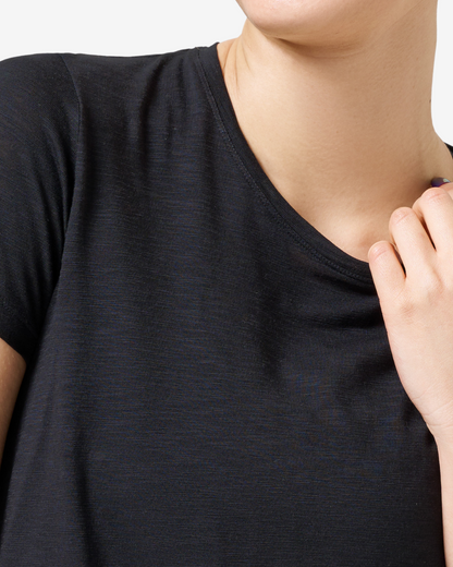 T-Shirt Soft Texture - Black