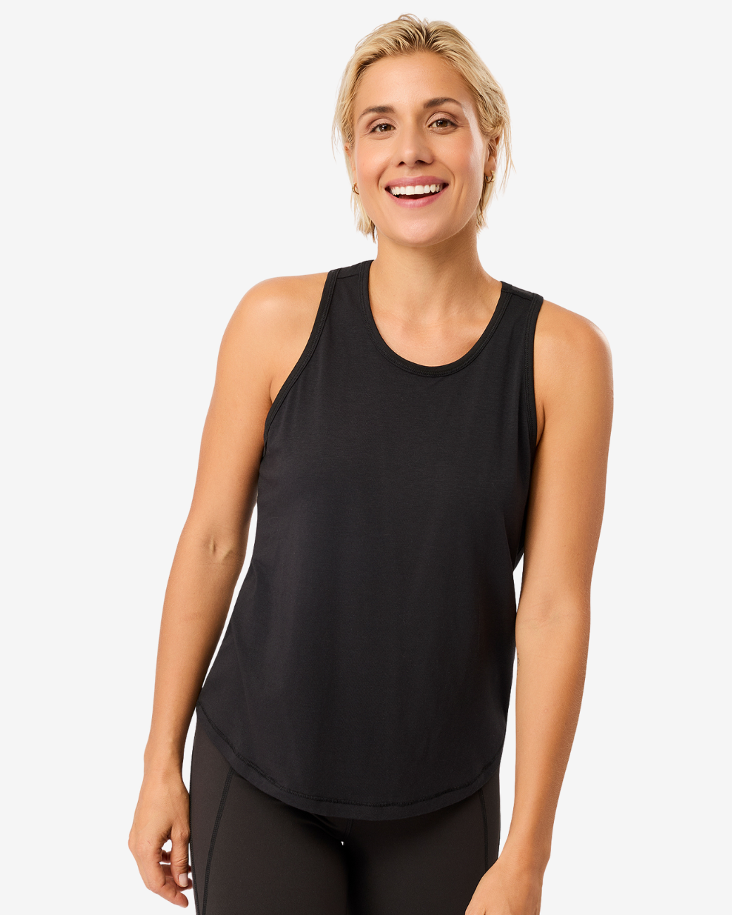 Racer Back Top Black