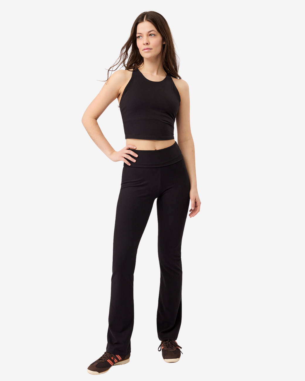 Yogahose Classic Rolldown - Black