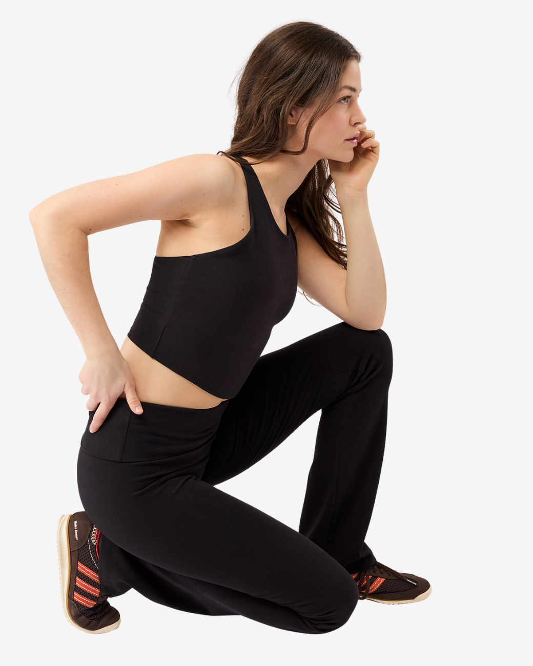 Yogahose Classic Rolldown - Black