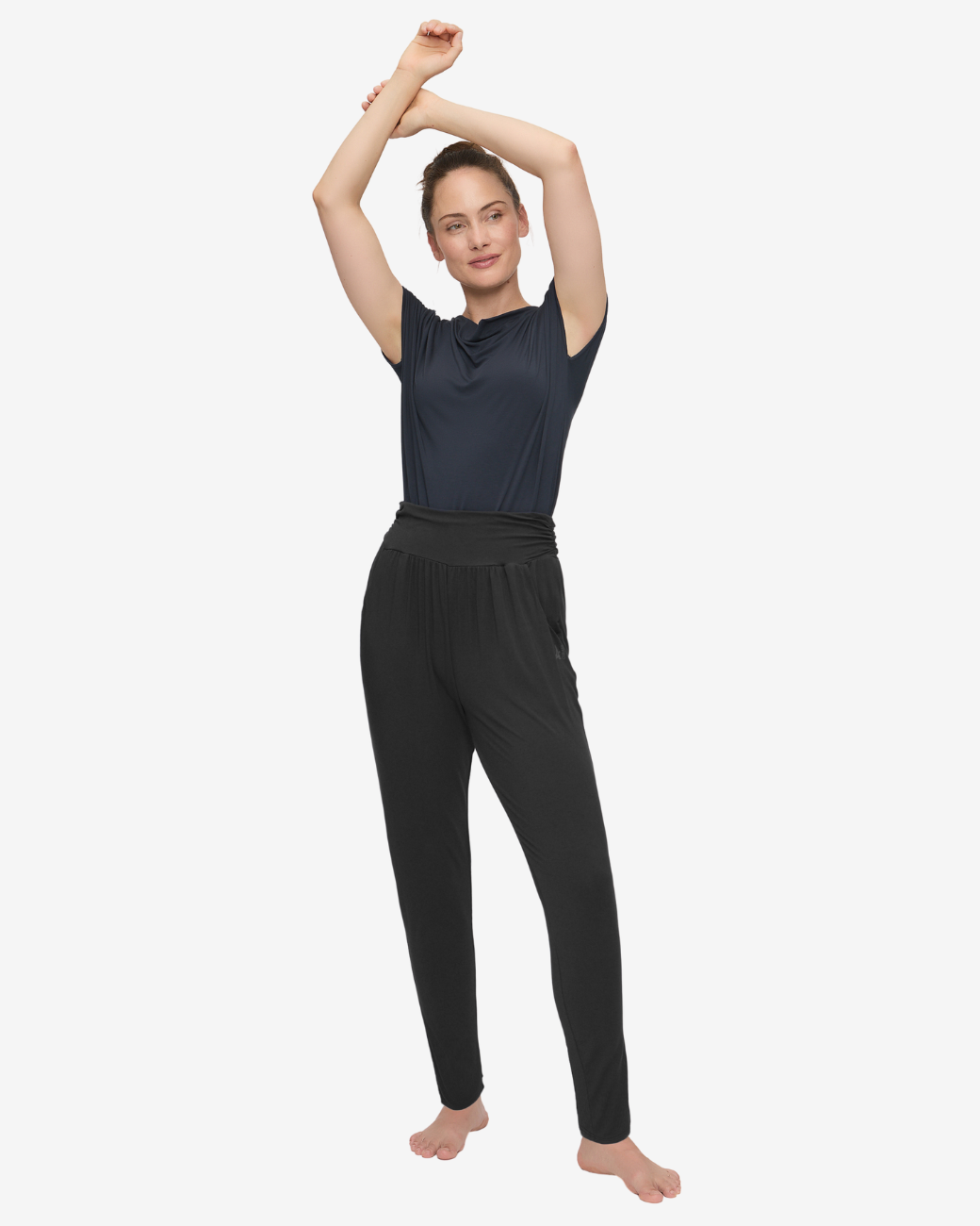 Lockere Hose Roll Down - Black