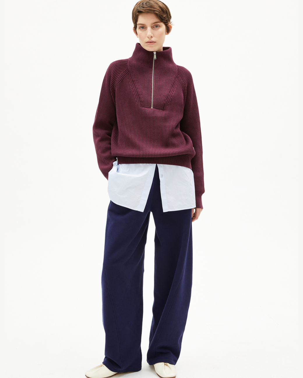 Strickpullover RONYIAAS - Dark Cranberry