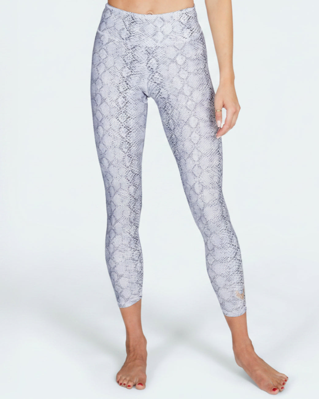 Leggings Lux - Snake Stone Black White von Kismet