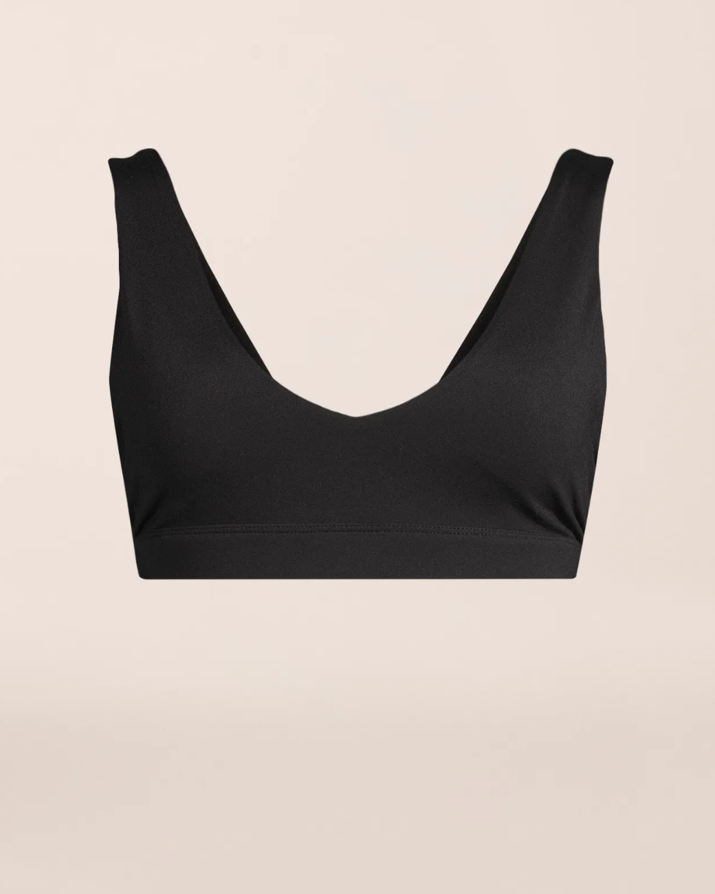 Soft Touch Padded Sports Top - Black