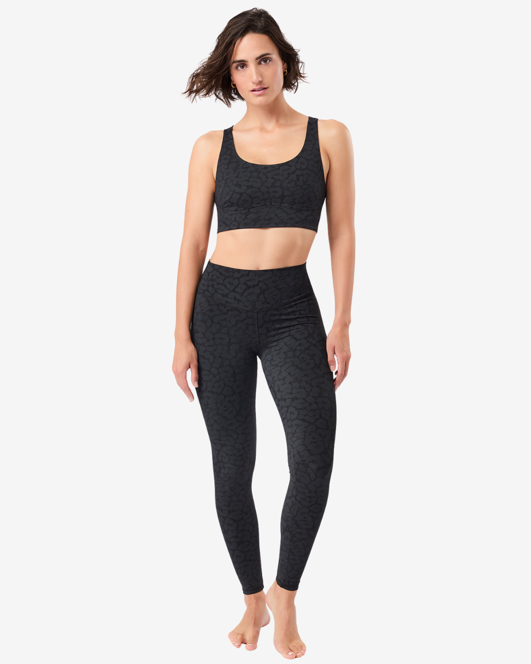 Sports Bra - Leo Black Print