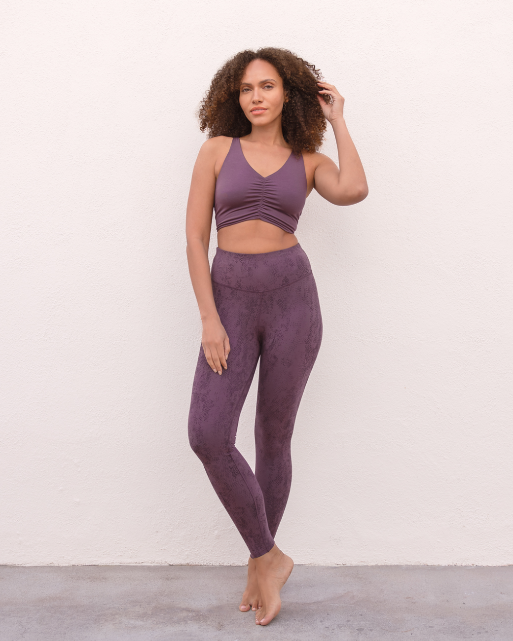 Leggings Sumatra Snake - Plum