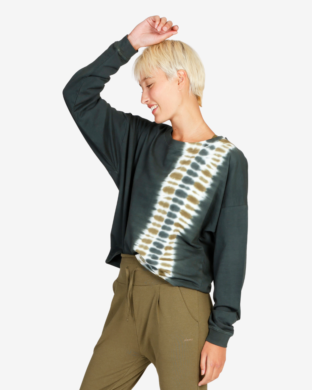 Batik Sweater seaweed