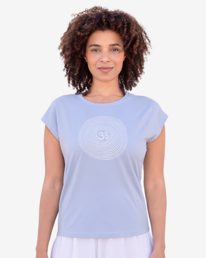 T-Shirt Om Tencel - Skyblue