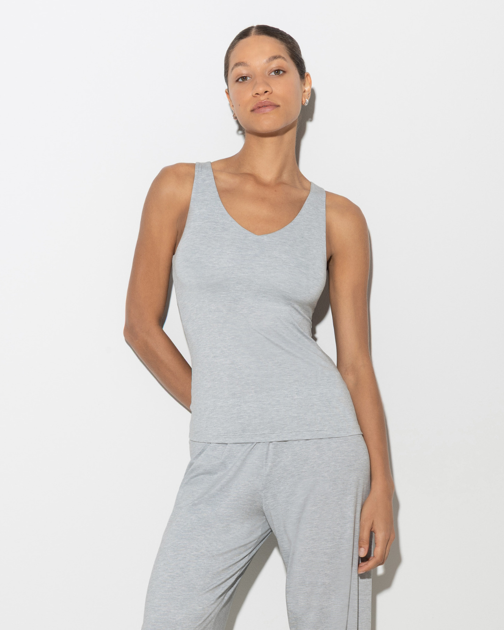 Top - Heather Grey Melange
