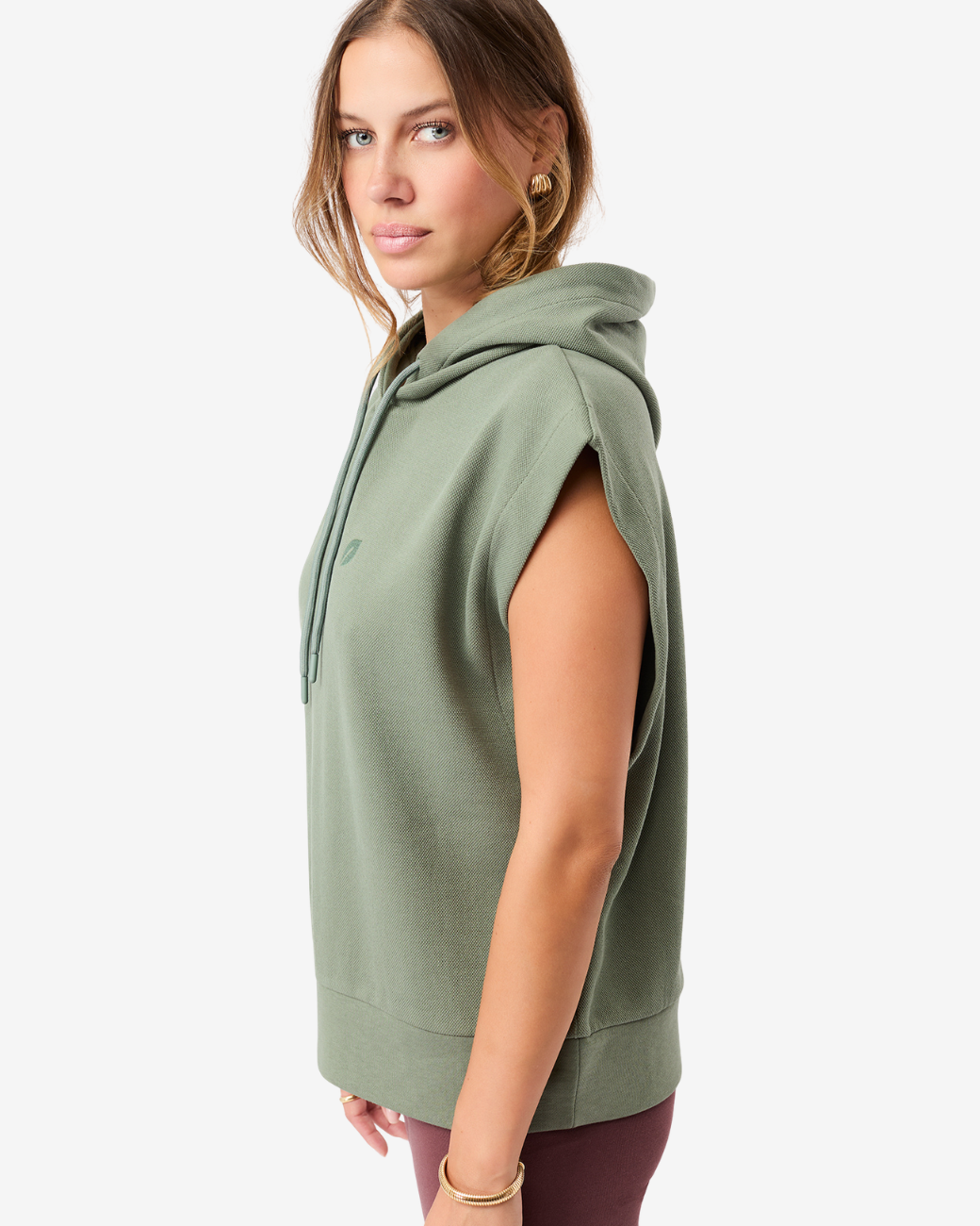 Hoddie Vest - Charcoal Green