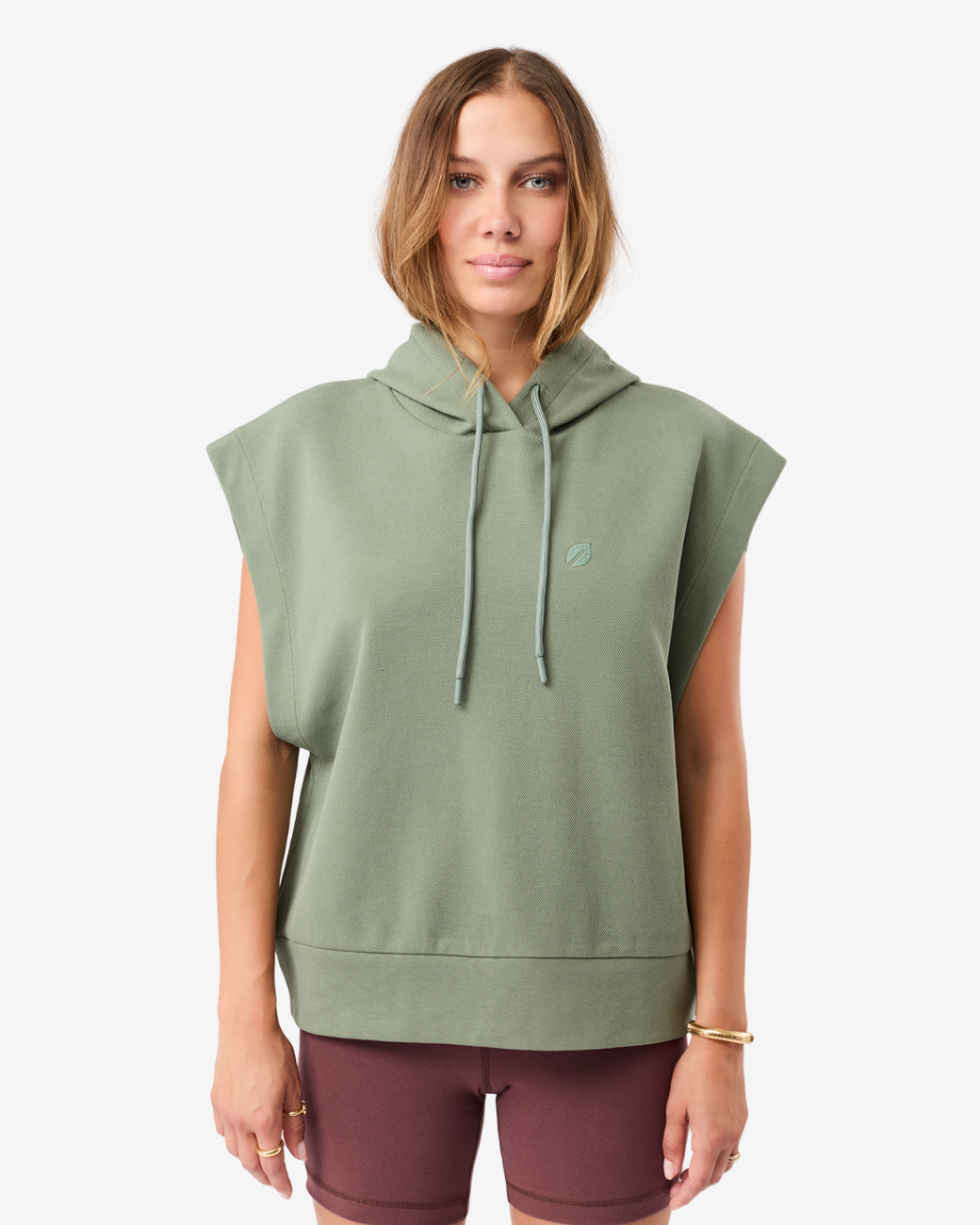 Hoddie Vest - Charcoal Green