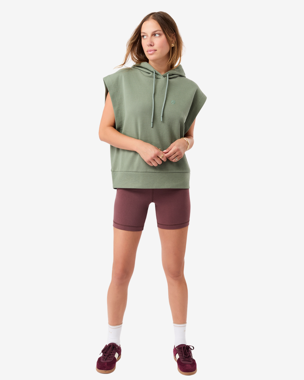 Hoddie Vest - Charcoal Green