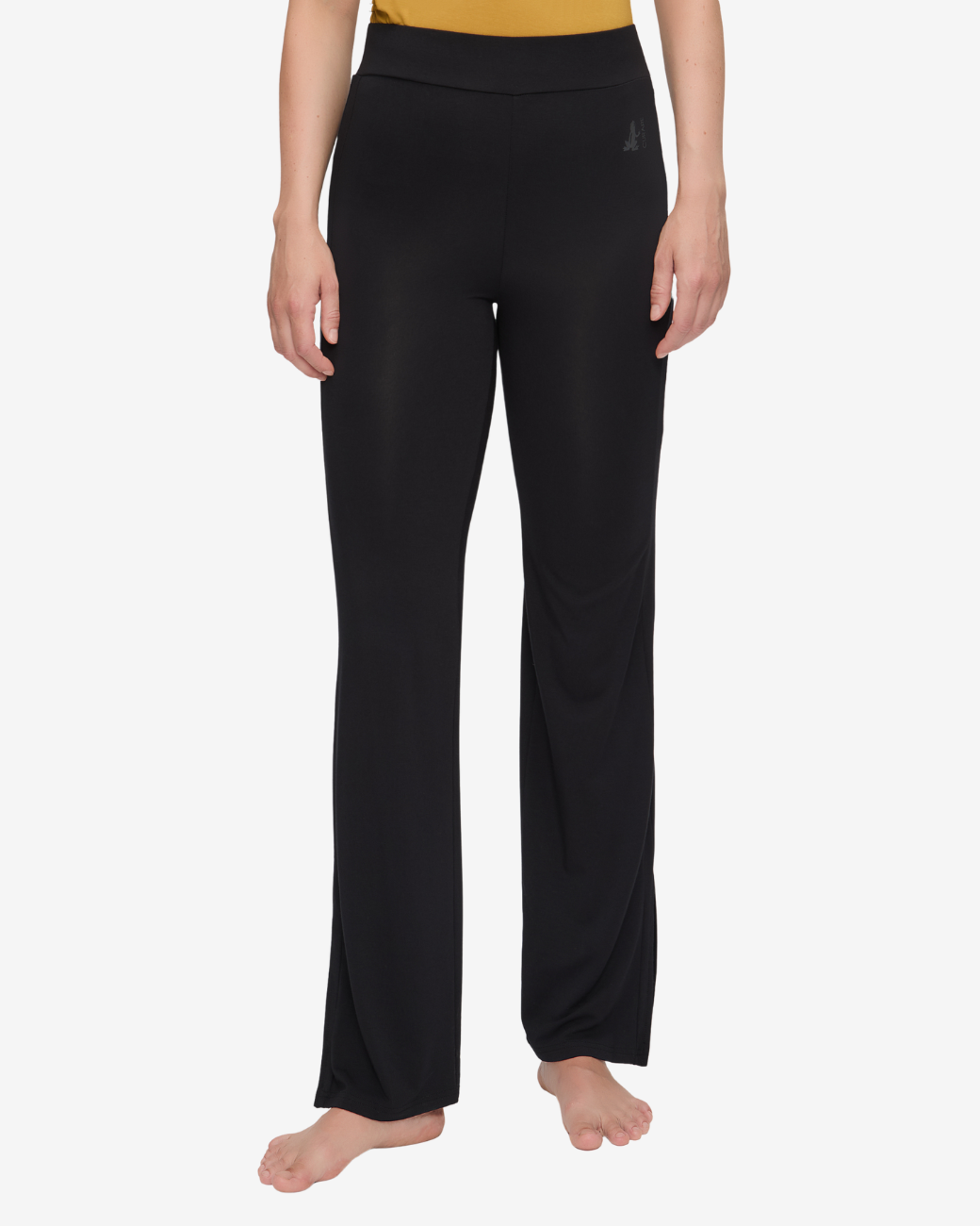 Wide Long Yogahose -  Black