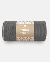 Anthrazit - Yogahandtuch Frontansicht Anthracite