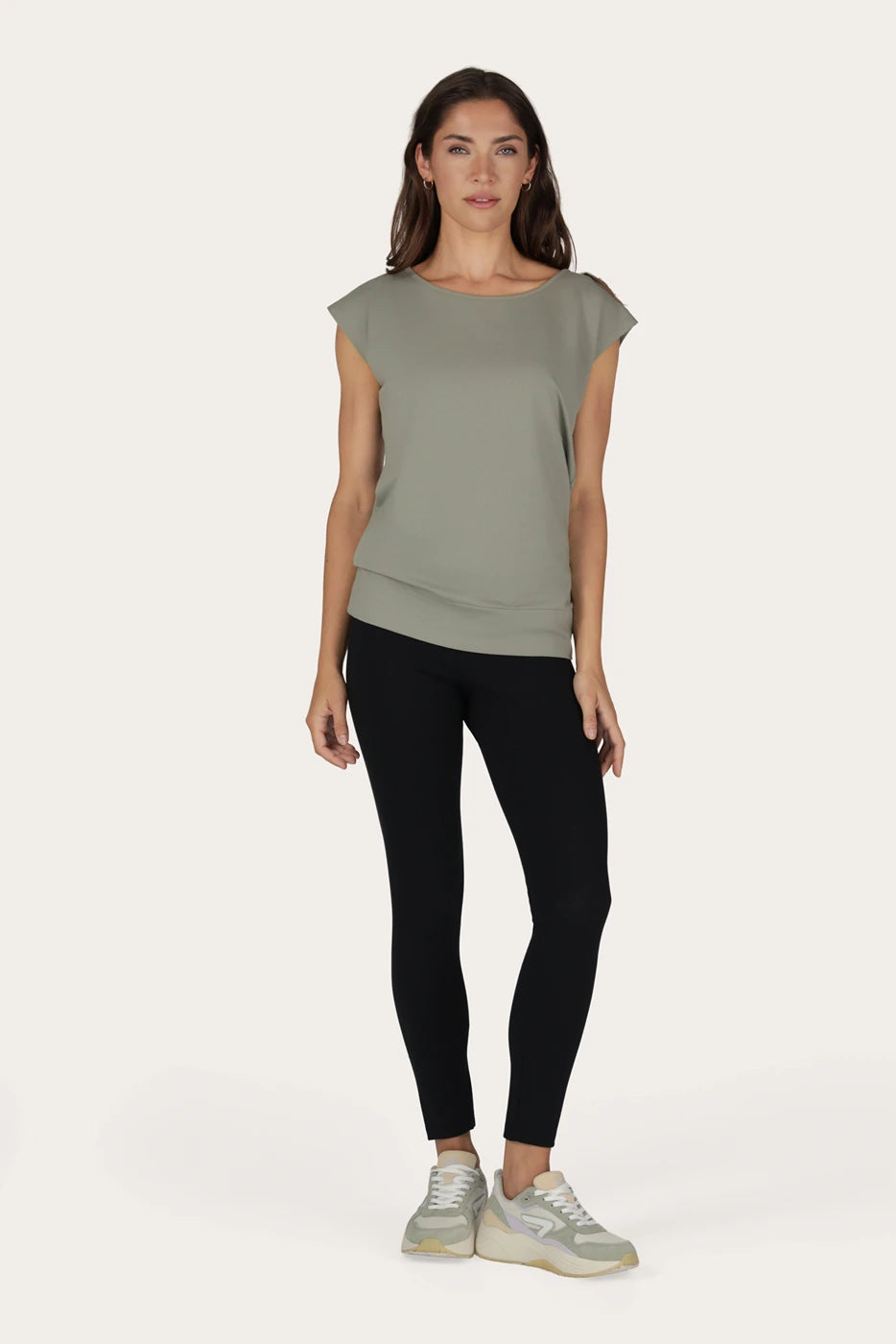 Asana Tee -  Smokey Quartz