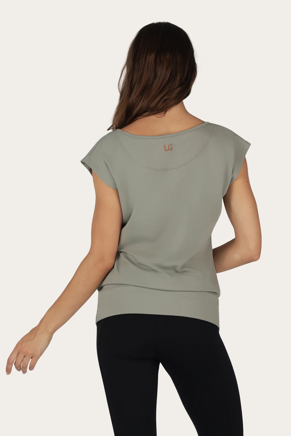 Asana Tee -  Smokey Quartz