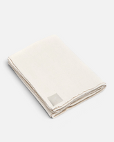 greenyogashop Everyday Blanket in Natur aus 100% handgewebter Baumwolle, ideal für Yoga und Meditation