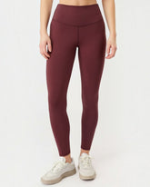 greenyogashop Best Loved Leggings in Ruby mit hoher Taille aus atmungsaktivem Lyocell-Mix für Yoga und Sport