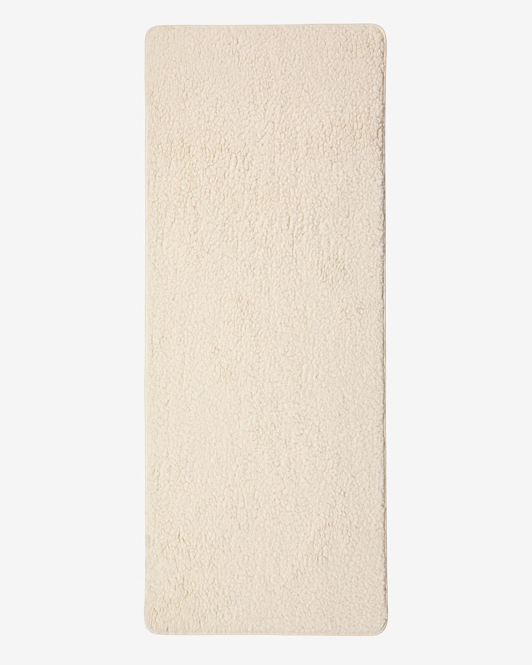 greenyogashop Schurwollmatte aus 100% Schurwolle mit rutschfester Latex-Unterseite für ruhiges Yoga