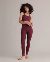 Leggings Always Dressed Italian Plum – Detailansicht – Hey Honey