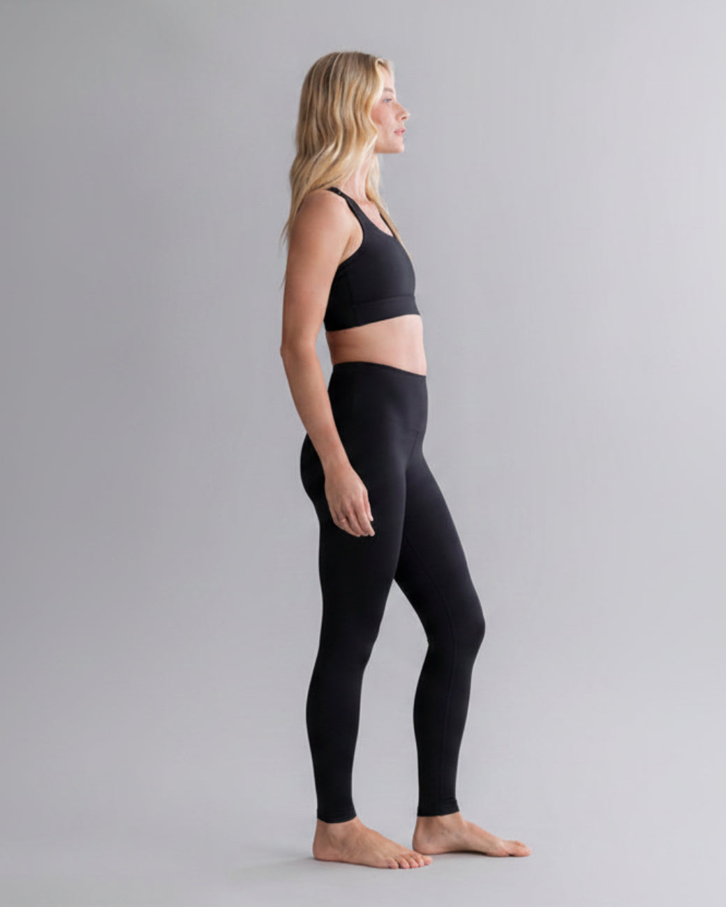 Leggings Cotton Touch Black – Nahaufnahme Stoff – Hey Honey