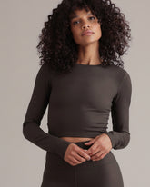 Longsleeve Cropped Always Dressed Forest Night – von Hey Honey
