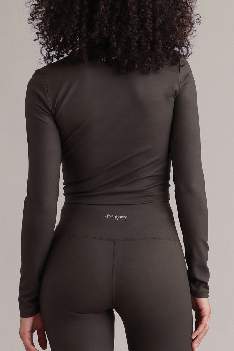 Longsleeve Cropped Always Dressed Forest Night – Studioaufnahme – Hey Honey