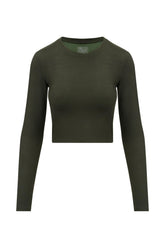 Longsleeve Cropped Always Dressed Forest Night – Seitenansicht – Hey Honey
