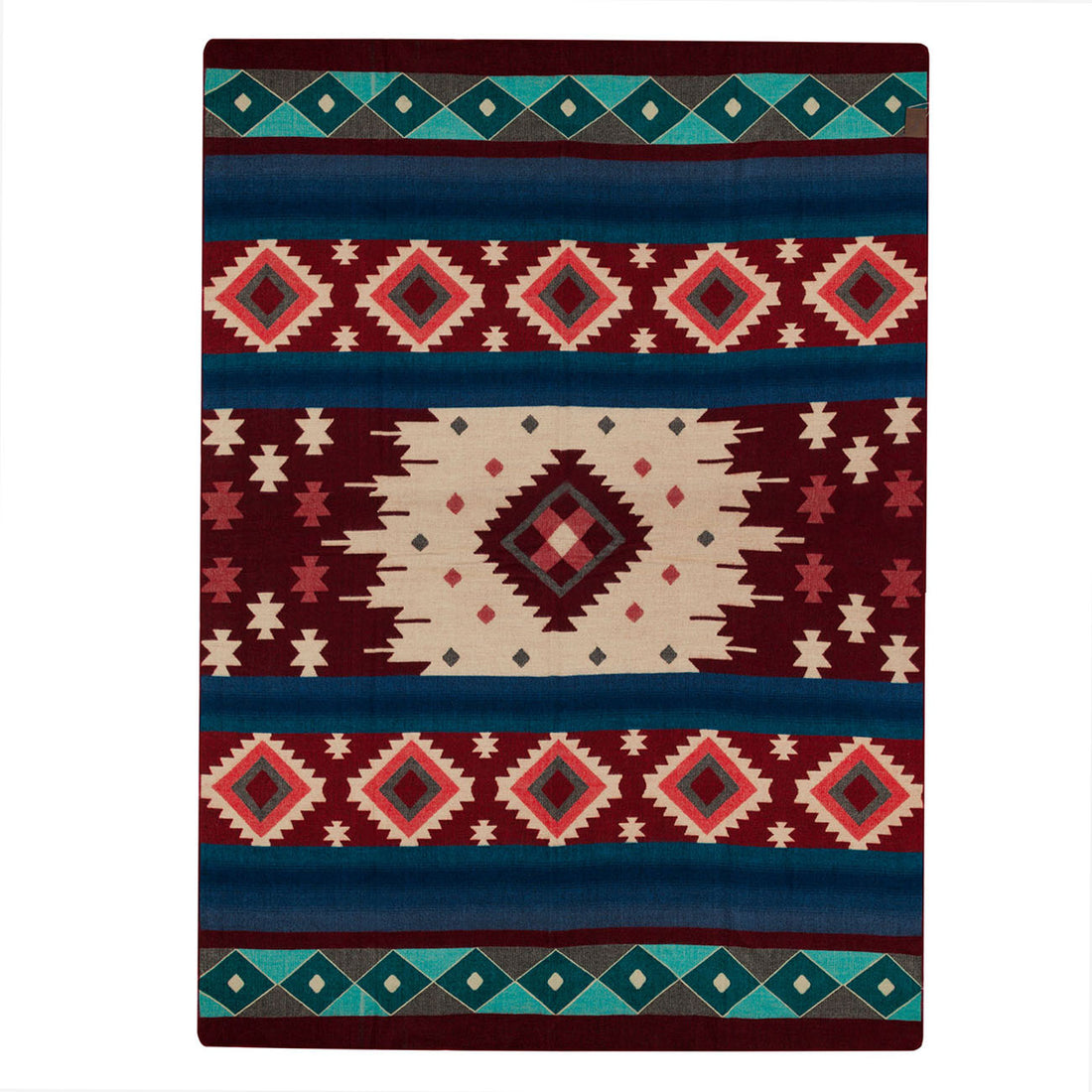 Alpaca Loca Wolldecke - Wine Red